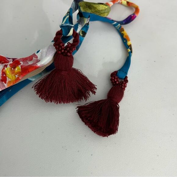 Pilyq Spiritual Bloom Beaded Bikini Bottoms Size Large NWT - Picture 4 of 6